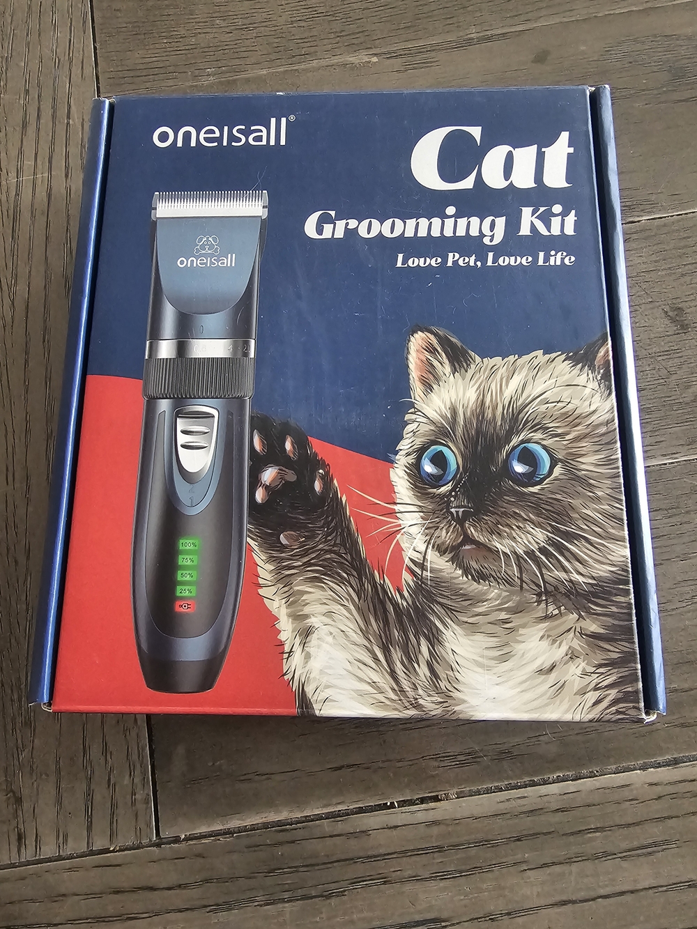 Oneisall Quiet Pet Clippers for Matted & Long Hair 2-Speed Grooming Kit